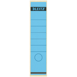 Rückenschilder für Handbeschriftung 61,5x285mm lang breit blau selbstklebend Leitz 1640-00-35 (BTL=10 STÜCK) Produktbild