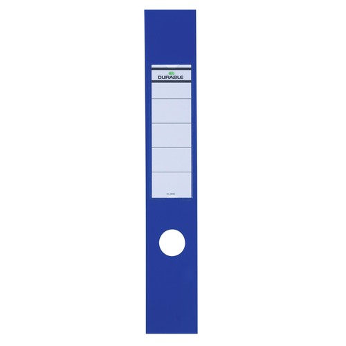 Rückenschilder mit Einsteckschild Ordofix 60x390mm lang breit blau selbstklebend Durable 8090-06 (BTL=10 STÜCK) Produktbild