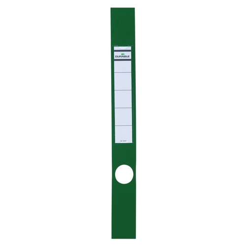 Rückenschilder mit Einsteckschild Ordofix 40x390mm lang schmal grün selbstklebend Durable 8091-05 (BTL=10 STÜCK) Produktbild