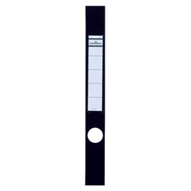Rückenschilder mit Einsteckschild Ordofix 40x390mm lang schmal schwarz selbstklebend Durable 8091-01 (BTL=10 STÜCK) Produktbild