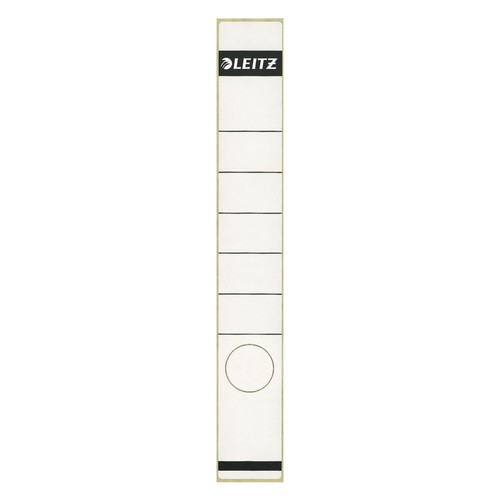 Rückenschilder für Handbeschriftung 39x285mm lang schmal weiß selbstklebend Leitz 1648-00-01 (BTL=10 STÜCK) Produktbild Front View L