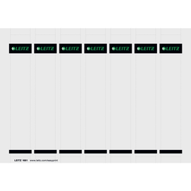 Rückenschilder zum Bedrucken 32x190mm kurz schmal grau zum Stecken Leitz 1681-00-85 (SCH=175 STÜCK) Produktbild