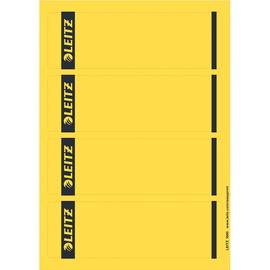 Rückenschilder zum Bedrucken 61x192mm kurz breit gelb selbstklebend Leitz 1685-20-15 (PACK=100 STÜCK) Produktbild