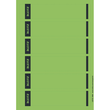 Rückenschilder zum Bedrucken 39x192mm kurz schmal grün selbstklebend Leitz 1686-20-55 (PACK=150 STÜCK) Produktbild