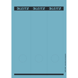 Rückenschilder zum Bedrucken 61x285mm lang breit blau selbstklebend Leitz 1687-00-35 (PACK=75 STÜCK) Produktbild