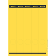 Rückenschilder zum Bedrucken 39x285mm lang schmal gelb selbstklebend Leitz 1688-00-15 (PACK=125 STÜCK) Produktbild