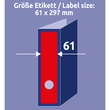 Rückenschilder zum Bedrucken 61x297mm lang breit auf A4 Bögen rot selbstklebend Zweckform L4752-20 (PACK=60 STÜCK) Produktbild Additional View 6 S