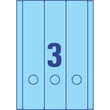Rückenschilder zum Bedrucken 61x297mm lang breit auf A4 Bögen blau selbstklebend Zweckform L4753-20 (PACK=60 STÜCK) Produktbild Additional View 2 S