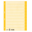 Trennblätter mit abschneidbaren Taben A4 240x300mm gelb teilfarbig Karton Esselte 621018 (PACK=100 STÜCK) Produktbild