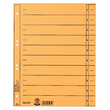 Trennblätter mit abschneidbaren Taben A4 240x300mm gelb vollfarbig Karton Leitz 1658-00-15 Produktbild