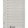 Trennblätter mit abschneidbaren Taben A4 für Hängeordner 223x300mm grau vollfarbig Karton Leitz 6097-00-85 (PACK=100 STÜCK) Produktbild