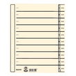 Trennblätter mit abschneidbaren Taben A4 240x300mm chamois vollfarbig Karton Leitz 1657-00-11 (PACK=100 STÜCK) Produktbild