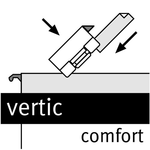 Vollsichtreiter vertic für Hängemappen 58x20mm transparent Elba 100552070 (PACK=25 STÜCK) Produktbild Additional View 1 L