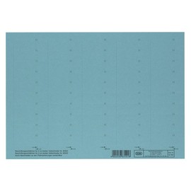 Blanko-Schildchen für Hängemappen 58x18mm blau Elba 100552045 (BG=50 STÜCK) Produktbild