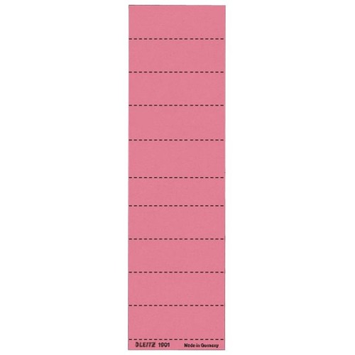 Blanko-Schildchen für Hängemappen 60x21mm rot Leitz 1901-00-25 (BTL=100 STÜCK) Produktbild Front View L
