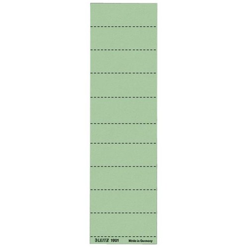Blanko-Schildchen für Hängemappen 60x21mm grün Leitz 1901-00-55 (BTL=100 STÜCK) Produktbild Front View L