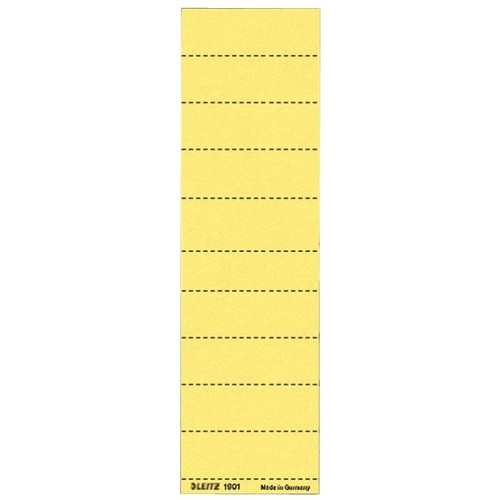 Blanko-Schildchen für Hängemappen 60x21mm gelb Leitz 1901-00-15 (BTL=100 STÜCK) Produktbild Front View L