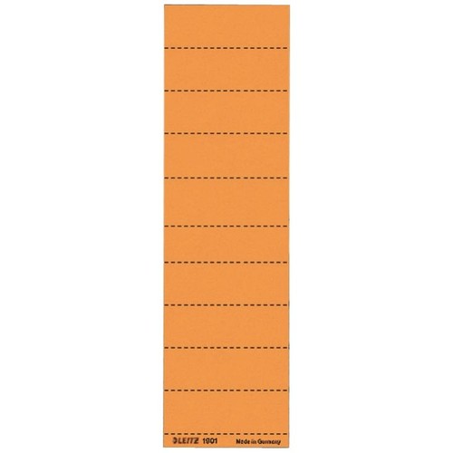 Blanko-Schildchen für Hängemappen 60x21mm orange Leitz 1901-00-45 (BTL=100 STÜCK) Produktbild Front View L