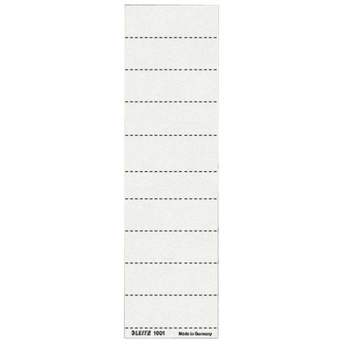 Blanko-Schildchen für Hängemappen 60x21mm weiß Leitz 1901-00-01 (BTL=100 STÜCK) Produktbild Front View L