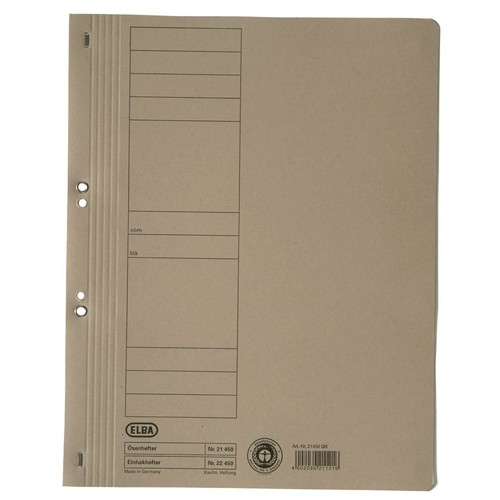 Ösenhefter 1/1 Vorderdeckel 240x305mm für 200Blatt chamois Karton Elba 100551870 Produktbild Additional View 1 L
