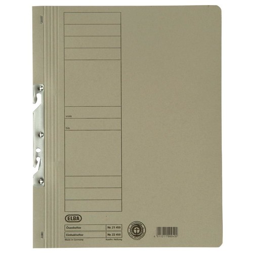 Schlitzhefter 1/1 Vorderdeckel für kaufmännische Heftung 240x305mm für 200Blatt grün Karton Elba 100551886 Produktbild Additional View 1 L