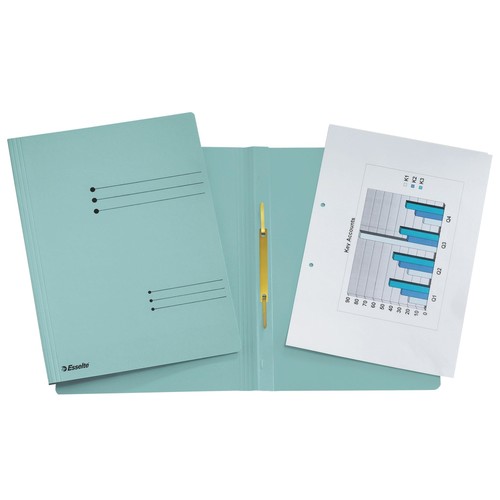 Schnellhefter A4 blau Karton Esselte 621057 Produktbild Front View L