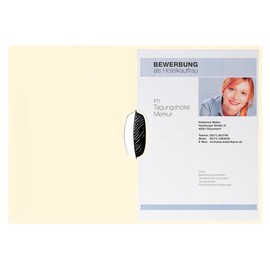 Bewerbungsmappe 2-teilig Swing mit Klemme A4 beige Karton Pagna 22007-09 Produktbild