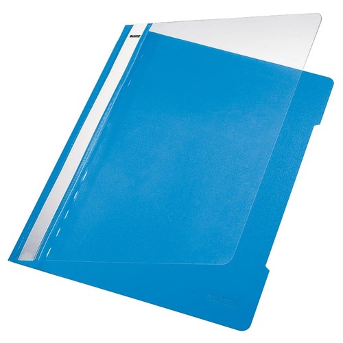 Schnellhefter Vorderdeckel transparent A4 hellblau PVC Leitz 4191-00-30 Produktbild Front View L