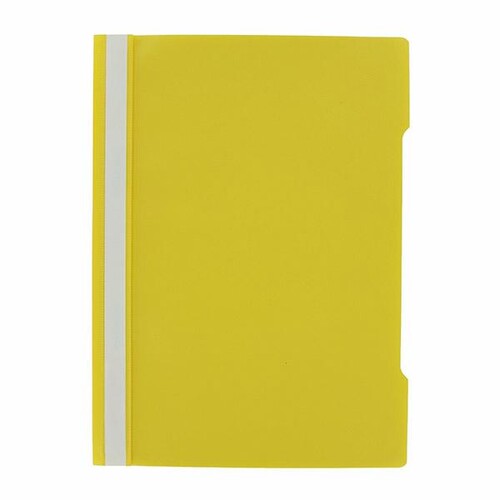Schnellhefter Vorderdeckel transparent A4 gelb Plastik - neutral - 400152405 Produktbild Front View L