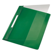 Schnellhefter Exquisit Vorderdeckel transparent A4 Längstasche im Rückdeckel grün PVC Leitz 4194-00-55 Produktbild