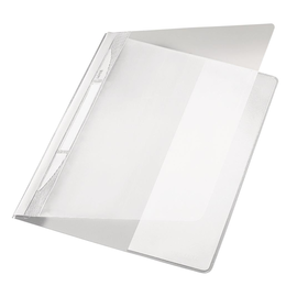 Schnellhefter Exquisit Vorderdeckel transparent A4 Längstasche im Rückdeckel weiß PVC Leitz 4194-00-01 Produktbild