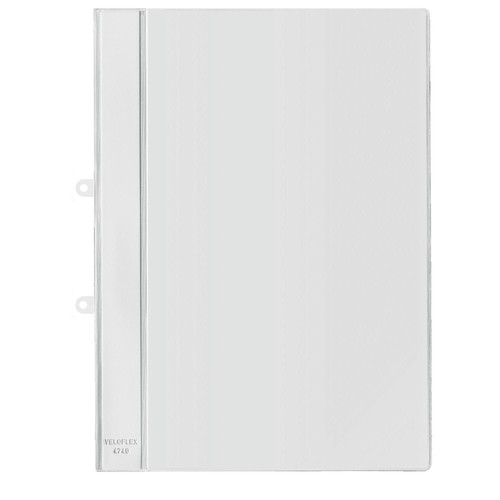Schnellhefter mit Abheftvorrichtung und Innentasche A4 weiß PVC Veloflex 4740090 Produktbild