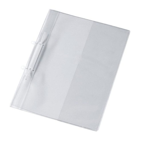 Schnellhefter Veloform Doppelfalzhefter mit Innentaschen und Abheftvorrichtung A4 glasklar PVC Veloflex 4744000 Produktbild Front View L