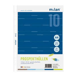 Prospekthüllen oben offen A4 55µ genarbt Milan 804/10 (PACK=10 STÜCK) Produktbild