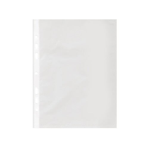 Prospekthüllen oben offen A5 ca. 50µ PP genarbt BestStandard (PACK=100 STÜCK) Produktbild Front View L