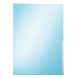 Sichthülle oben + rechts offen A4 150µ blau PVC Hartfolie Leitz 4100-00-35 Produktbild