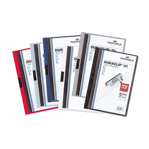 Klemmmappe Duraclip30 A4 bis 30Blatt petrol/dunkelgrün Hartfolie Durable 2200-32 Produktbild Additional View 2 L