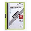 Klemmmappe Duraclip60 A4 bis 60Blatt grün Hartfolie Durable 2209-05 Produktbild