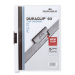 Klemmmappe Duraclip60 A4 bis 60Blatt weiß Hartfolie Durable 2209-02 Produktbild