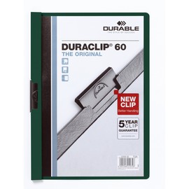 Klemmmappe Duraclip60 A4 bis 60Blatt petrol/dunkelgrün Hartfolie Durable 2209-32 Produktbild