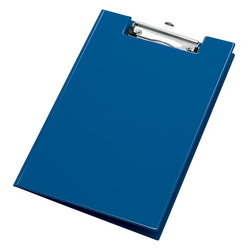 Klemmbrett mit Deckel und Stiftehalter A4 blau PVC Veloflex 4804050 Produktbild