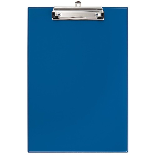 Klemmbrett leicht genarbt A4 blau PVC Veloflex 4814050 Produktbild Front View L