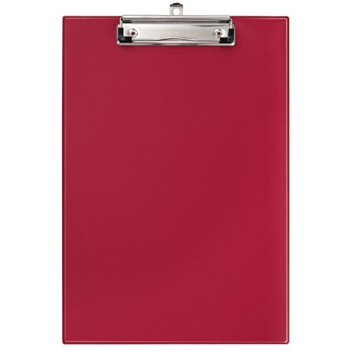 Klemmbrett leicht genarbt A4 rot PVC Veloflex 4814020 Produktbild Front View L