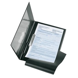 Ordersatzmappe mit Klarsichttasche und Durchschreibschutz A4 schwarz Nappafolie Veloflex 5240080 Produktbild