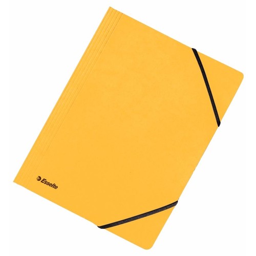 Eckspanner A4 für 250Blatt gelb Karton Esselte 44203 Produktbild Front View L