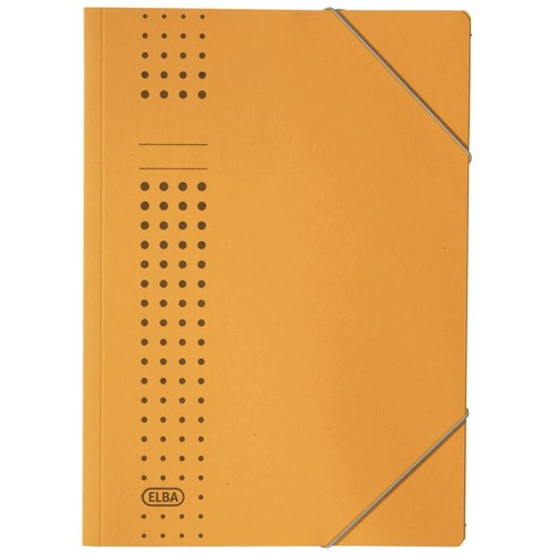Eckspanner chic A4 für 150Blatt gelb Karton Elba 400010054 Produktbild