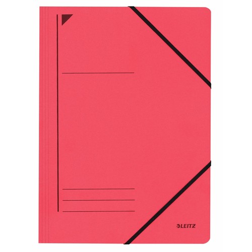 Eckspanner A4 für 250Blatt rot Karton Leitz 3980-00-25 Produktbild Front View L
