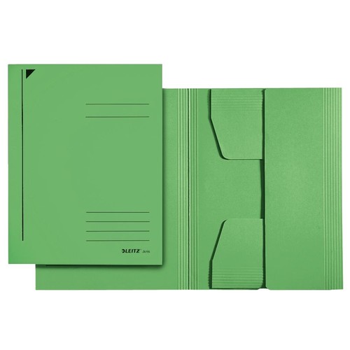 Jurismappe mit 3 Klappen A3 für 250Blatt grün Karton Leitz 3923-00-55 Produktbild Front View L