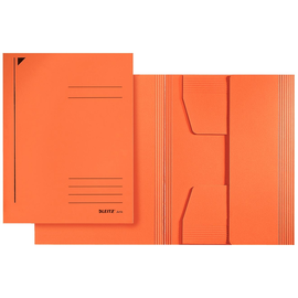 Jurismappe mit 3 Klappen A4 für 250Blatt orange Karton Leitz 3924-00-45 Produktbild