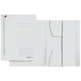 Jurismappe mit 3 Klappen A4 für 250Blatt weiß Karton Leitz 3924-00-01 Produktbild